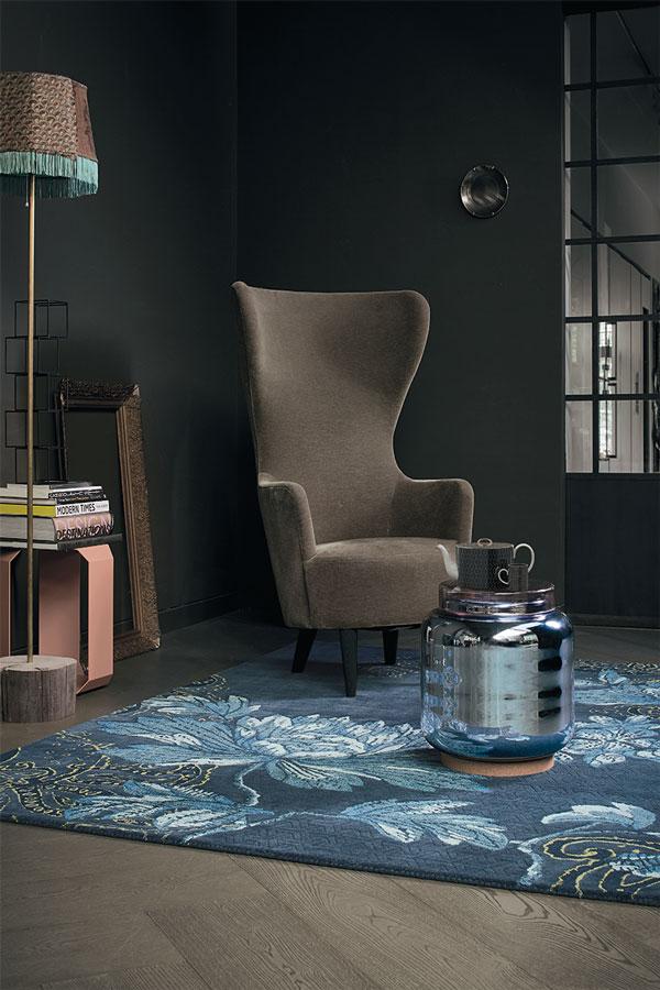 Wedgwood Fabled Floral Navy Floor Rug