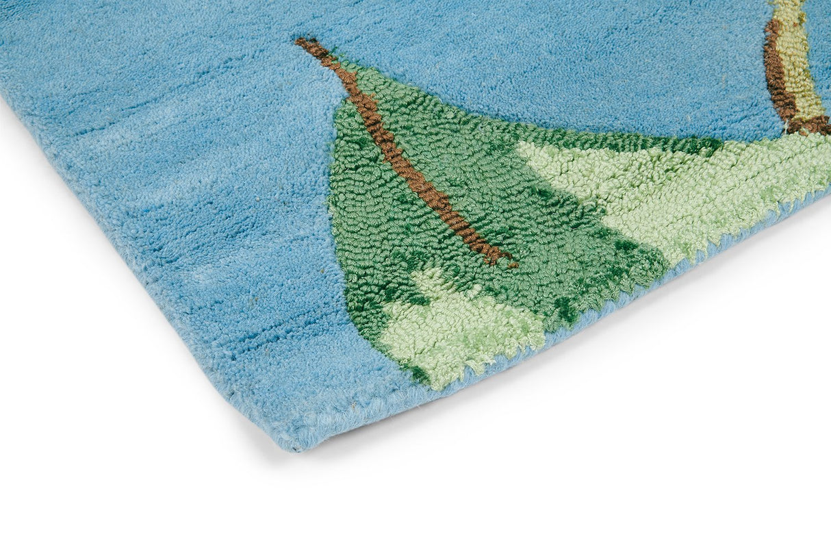 Wedgwood Hummingbird Blue Floor Rug