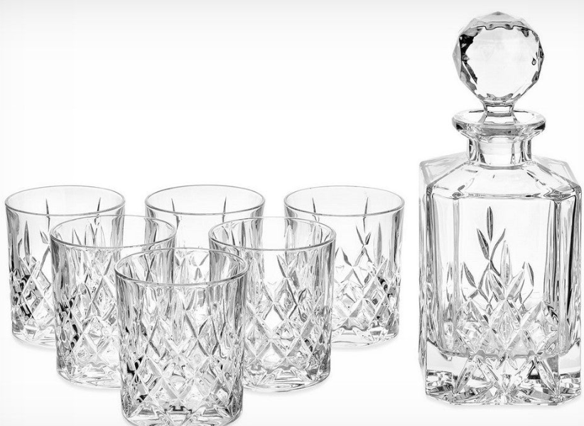 Bohemia Crystal Brixton 7 Piece Whisky Set