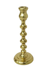Pair of Brushed Gold Tapered Candlesticks