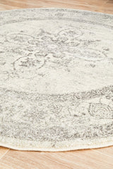 Harley Silver Round Rug