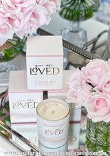 You Are Loved Crystal Candle