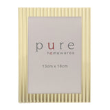 Gold Ridged Photo Frames