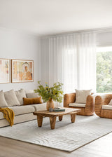 Darren Palmer Zen White Floor Rug