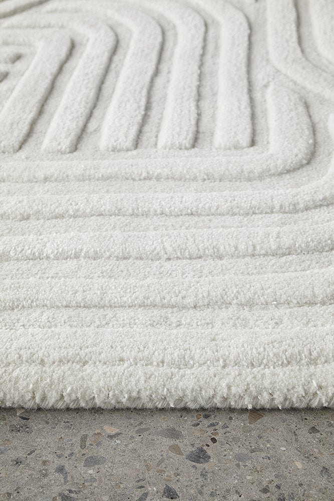 Darren Palmer Zen White Floor Rug