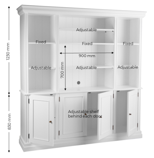 Balmoral Wall Unit - Two Colours Available