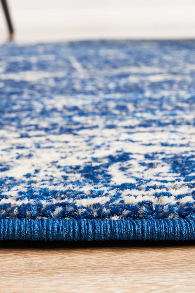 Benson Navy Round Rug