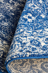 Benson Navy Round Rug