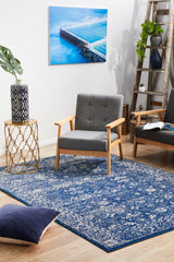 Benson Navy Floor Rug