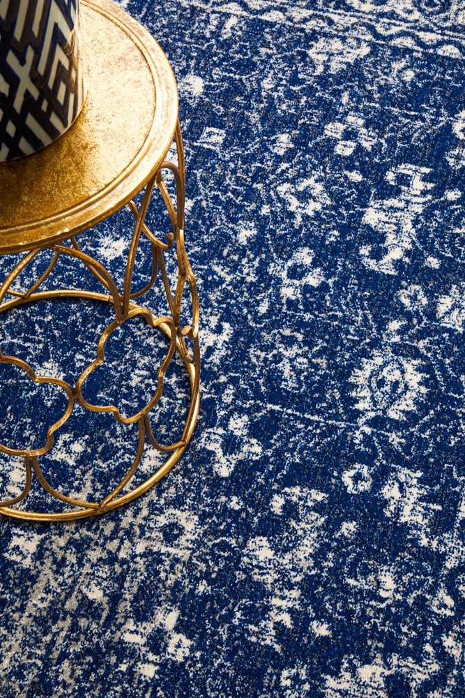 Benson Navy Floor Rug