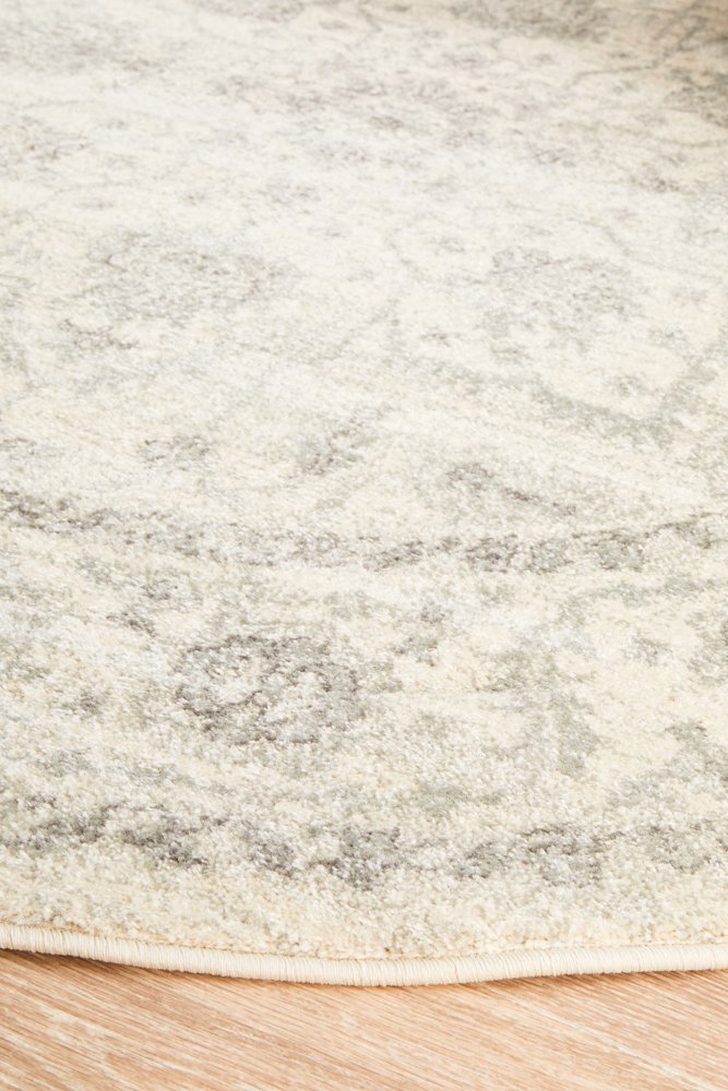 Winter White Round Rug