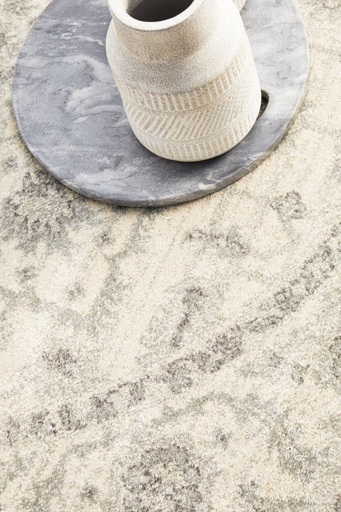 Winter White Round Rug
