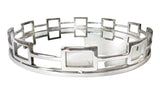 Silver Hudson Round Mirrored Tray