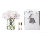 Côte Noire French Pink Rose Buds In Clear Herringbone Glass