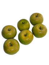 Ex-Display Set Of Six Artificial Green Apples