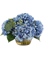 Ex-Display Elegant Hydrangea Berry Bowl In Blue