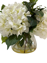 Ex-Display White Hydrangea And Berry Mix In Classic Vase