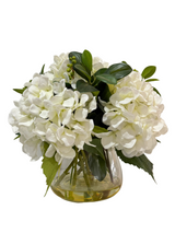 Ex-Display White Hydrangea And Berry Mix In Classic Vase