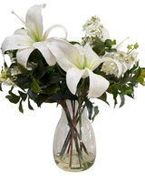 Ex-Display Large White Lily Garden Arrangement