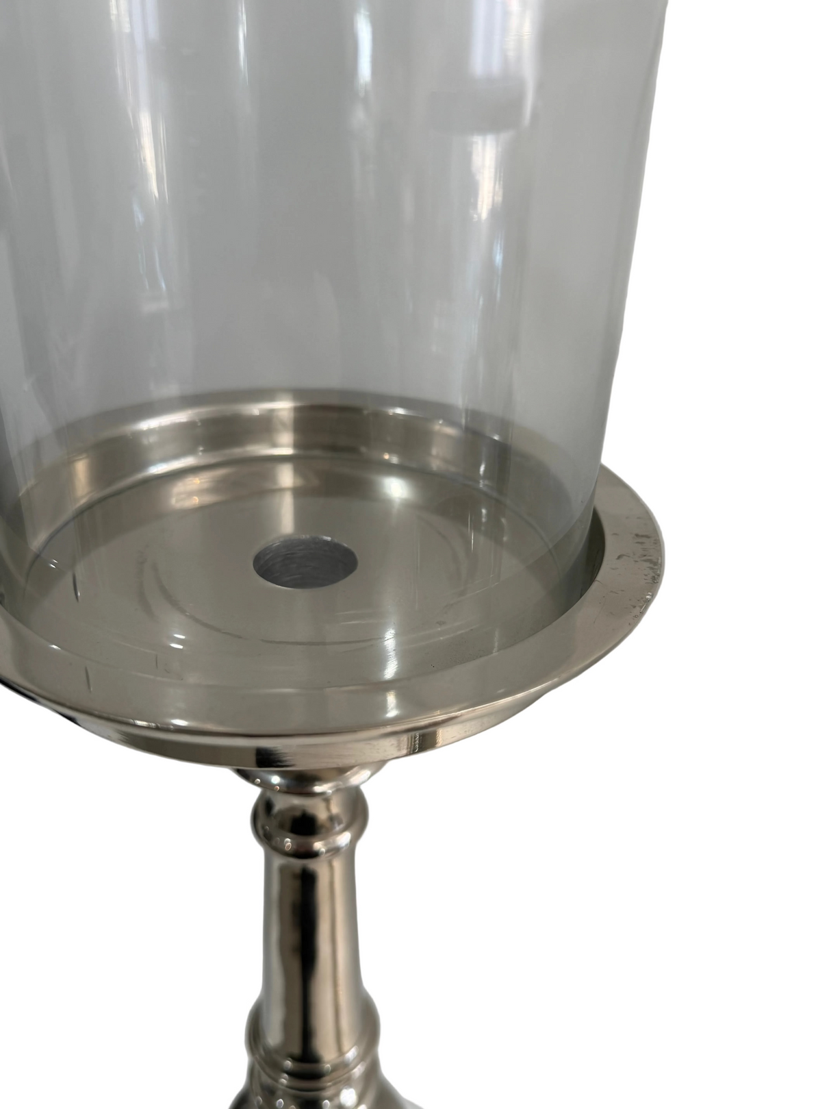 Pair Of Elegant Silver Candle Sticks - SECONDS