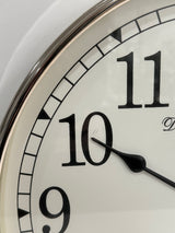 Luxury Wall Clock With White Face In Small - SECONDS
