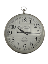 Luxury Wall Clock With White Face In Large - SECONDS