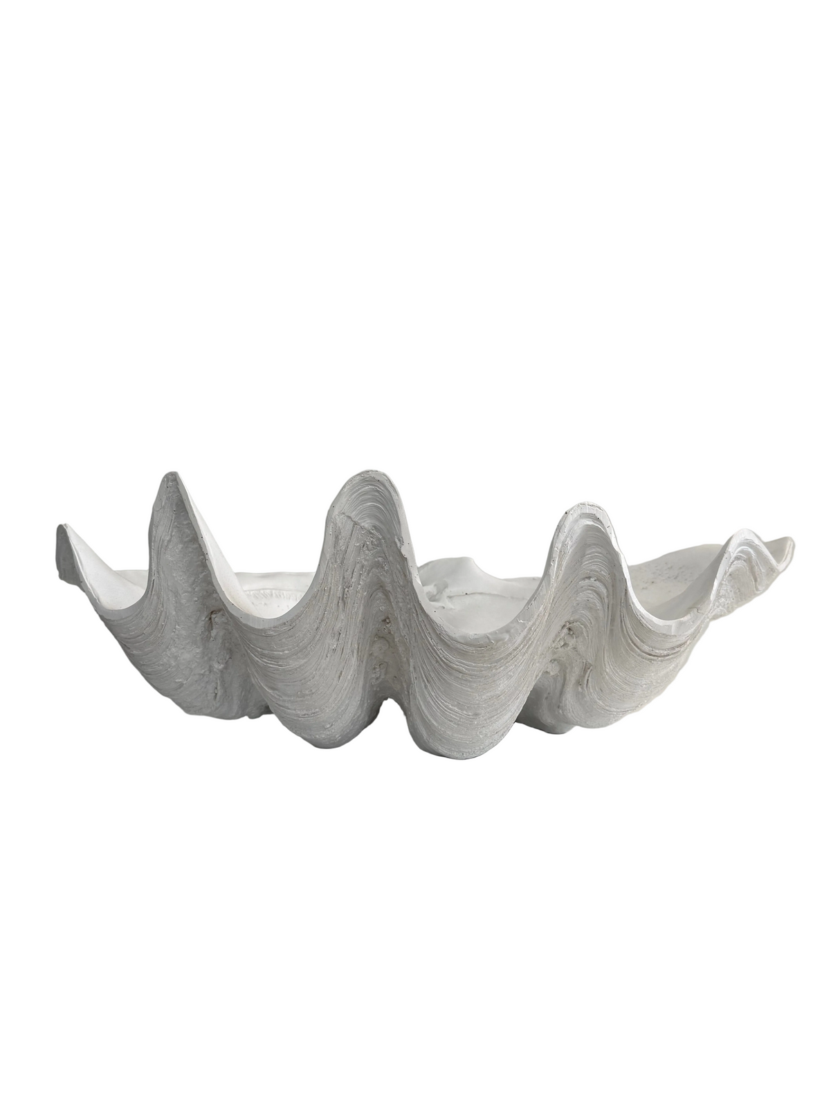 Ex-Display Medium White Faux Clam Shell