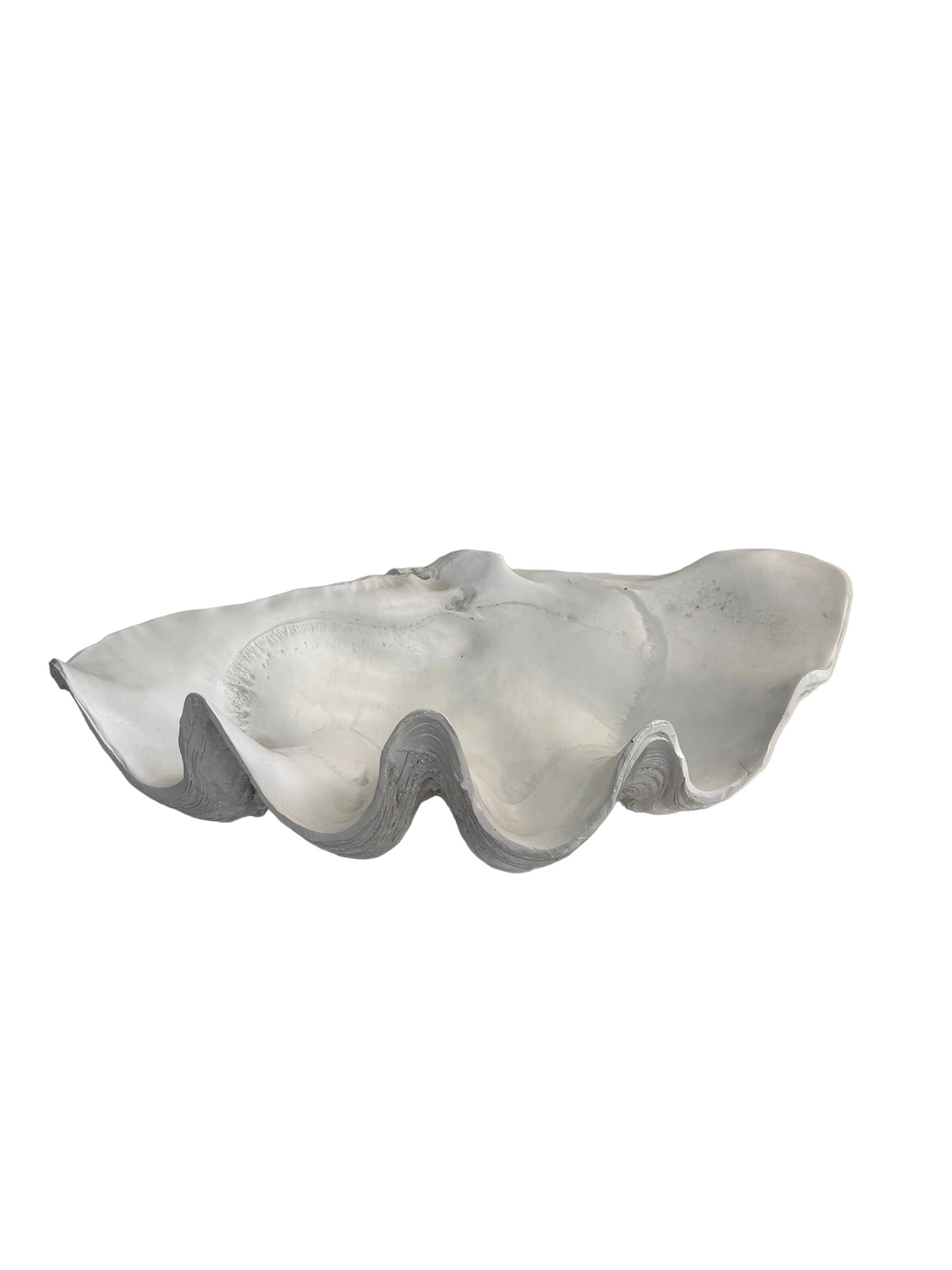 Ex-Display Medium White Faux Clam Shell