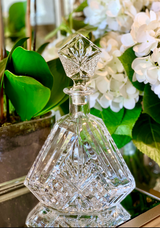 Diamond Cut Glass Decanter