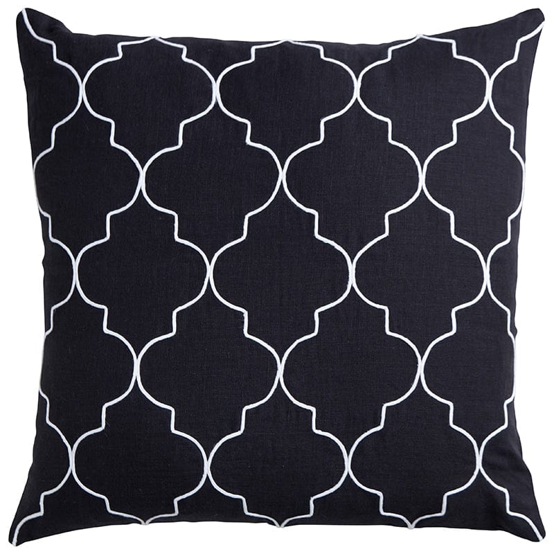 Black and White Santorini Cushion
