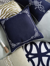Navy and White Hamilton Cushion