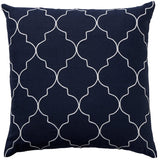 Navy and White Santorini Cushion
