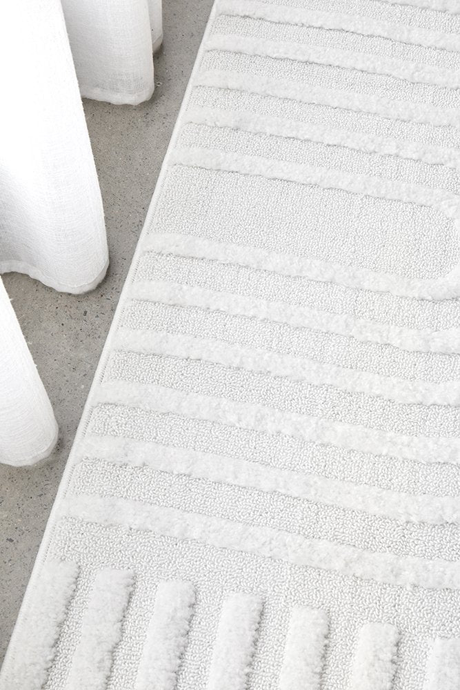 Olympia White Floor Rug