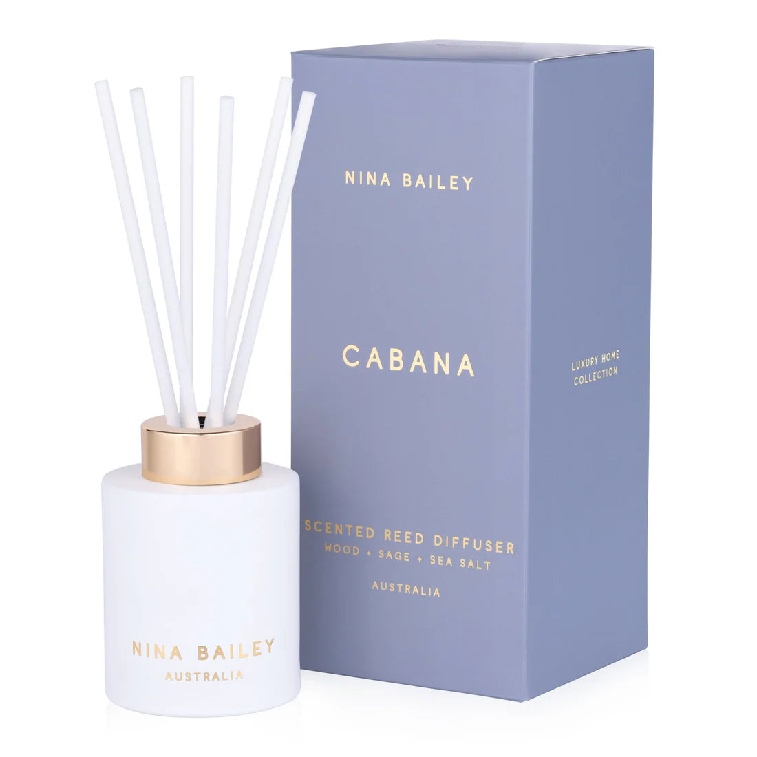 Nina Bailey Wood Sage & Sea Salt Cabana Reed Diffuser