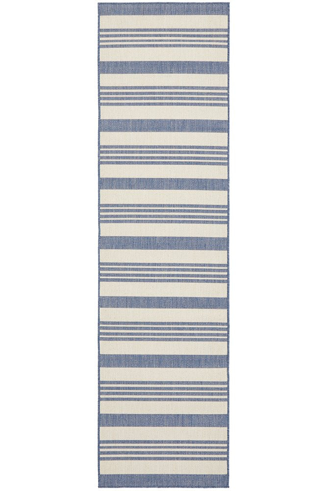 Oasis Blue & White Outdoor Runner