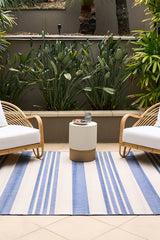 Oasis Blue & White Outdoor Floor Rug