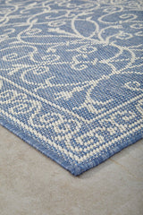 Haven Blue & White Outdoor Runner