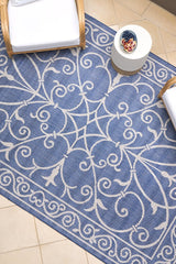 Haven Blue & White Outdoor Floor Rug