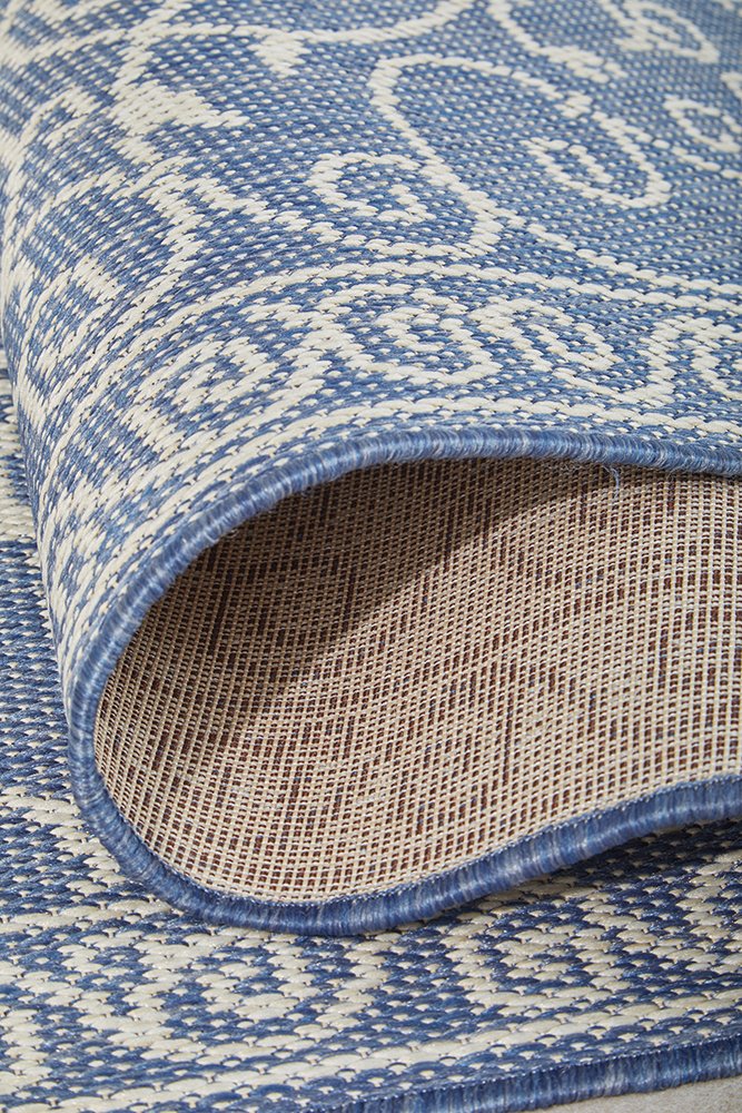 Haven Blue & White Outdoor Floor Rug