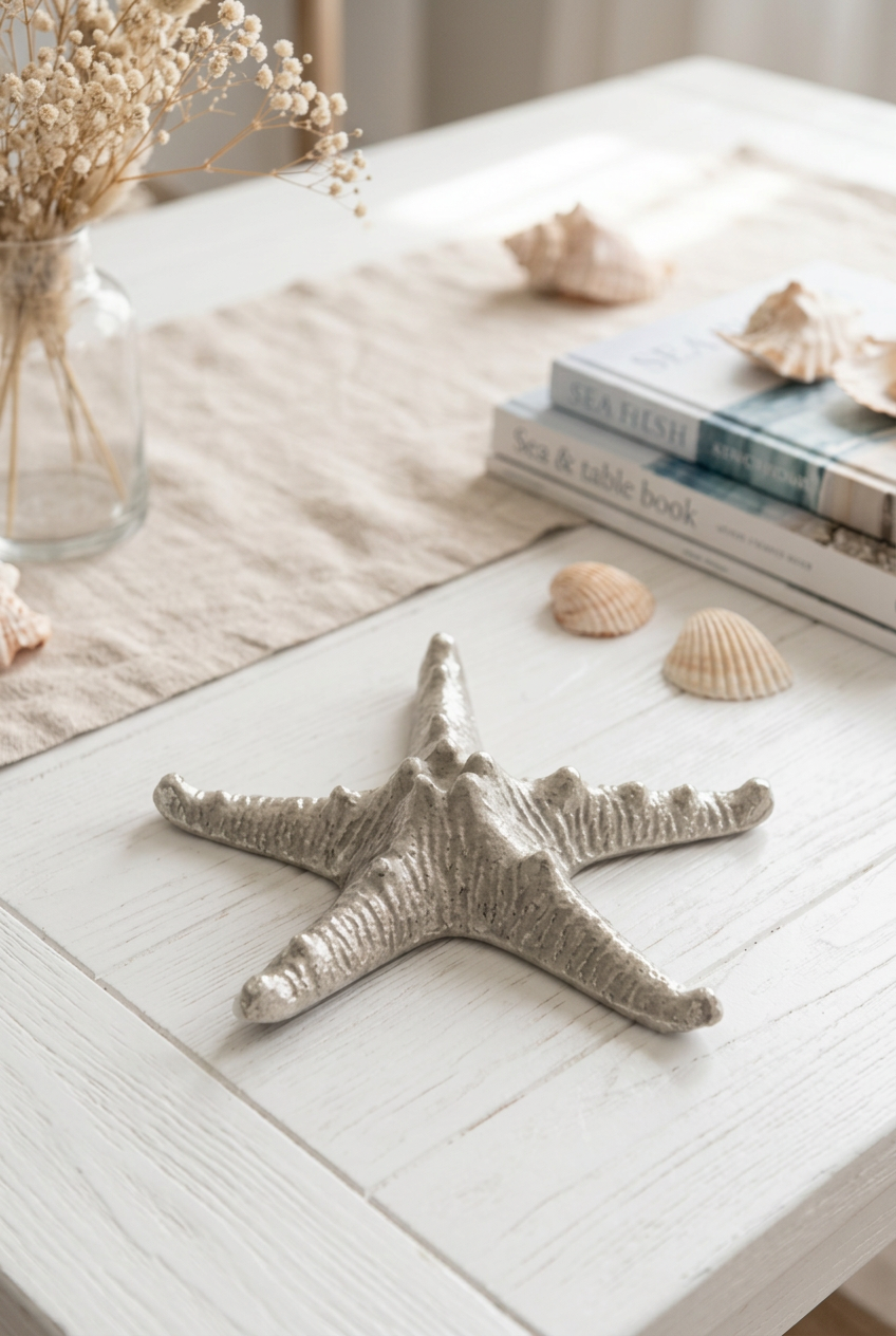 Rustic Decorative Silver Starfish
