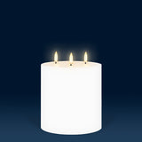 Nordic White Flameless Candle - Triple Wick