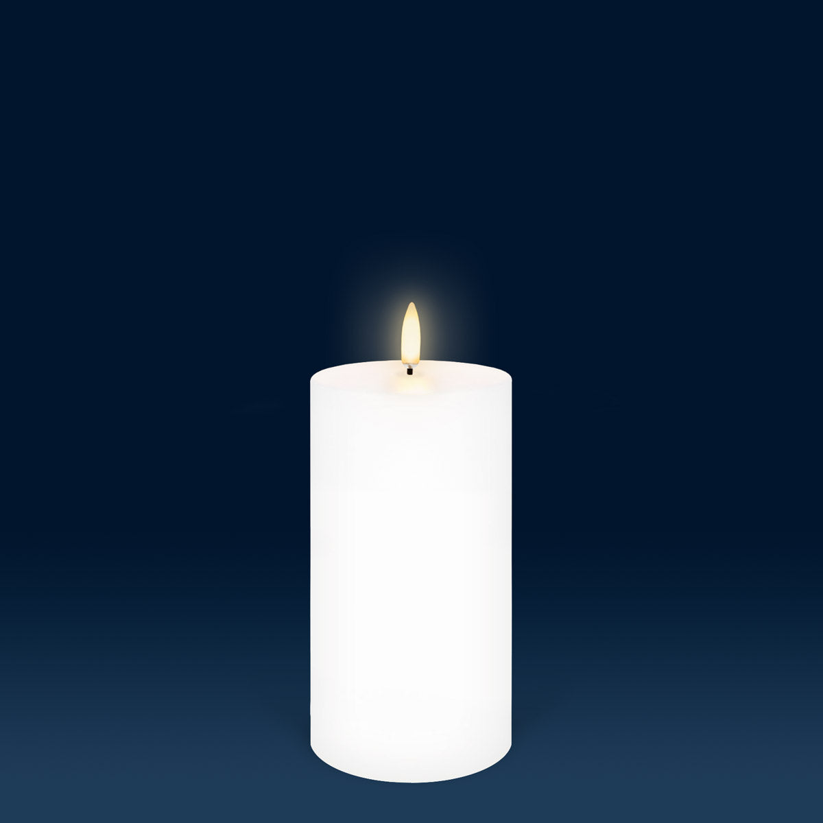 Nordic White Flameless Candle - Medium