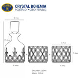 Bohemia Crystal Three Piece Whisky Set