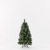 Artificial Christmas tree on a white background