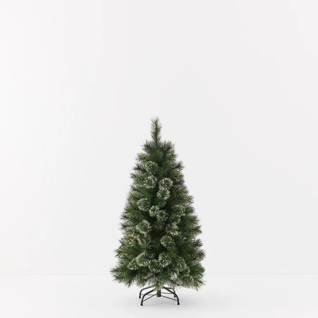Artificial Christmas tree on a white background