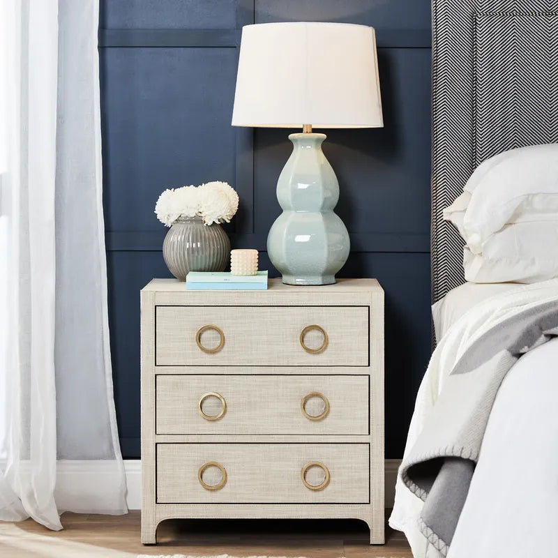 Long Island Duck Egg Blue Lamp with White Shade