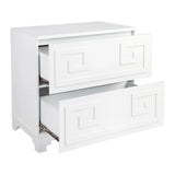 Athena Bedside Table in White