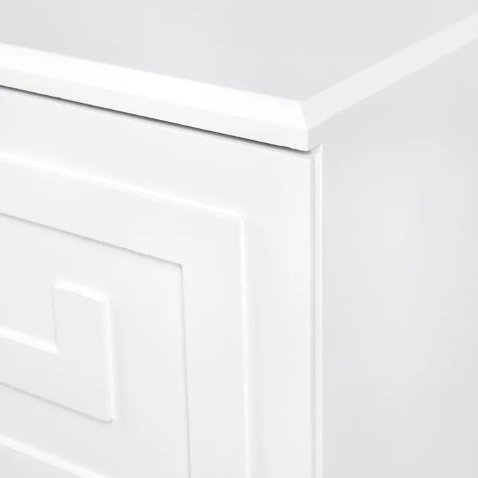 Athena Bedside Table in White