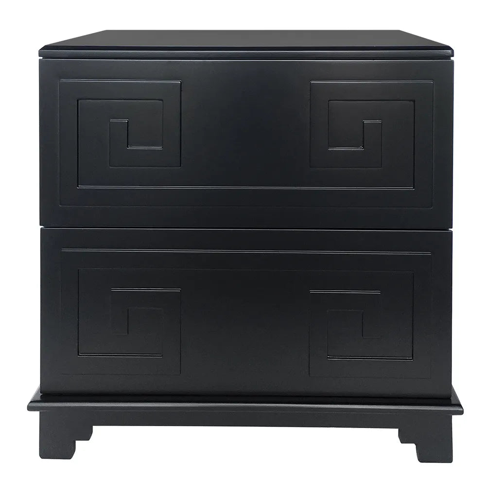 Athena Bedside Table in Black
