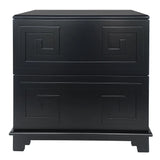 Athena Bedside Table in Black